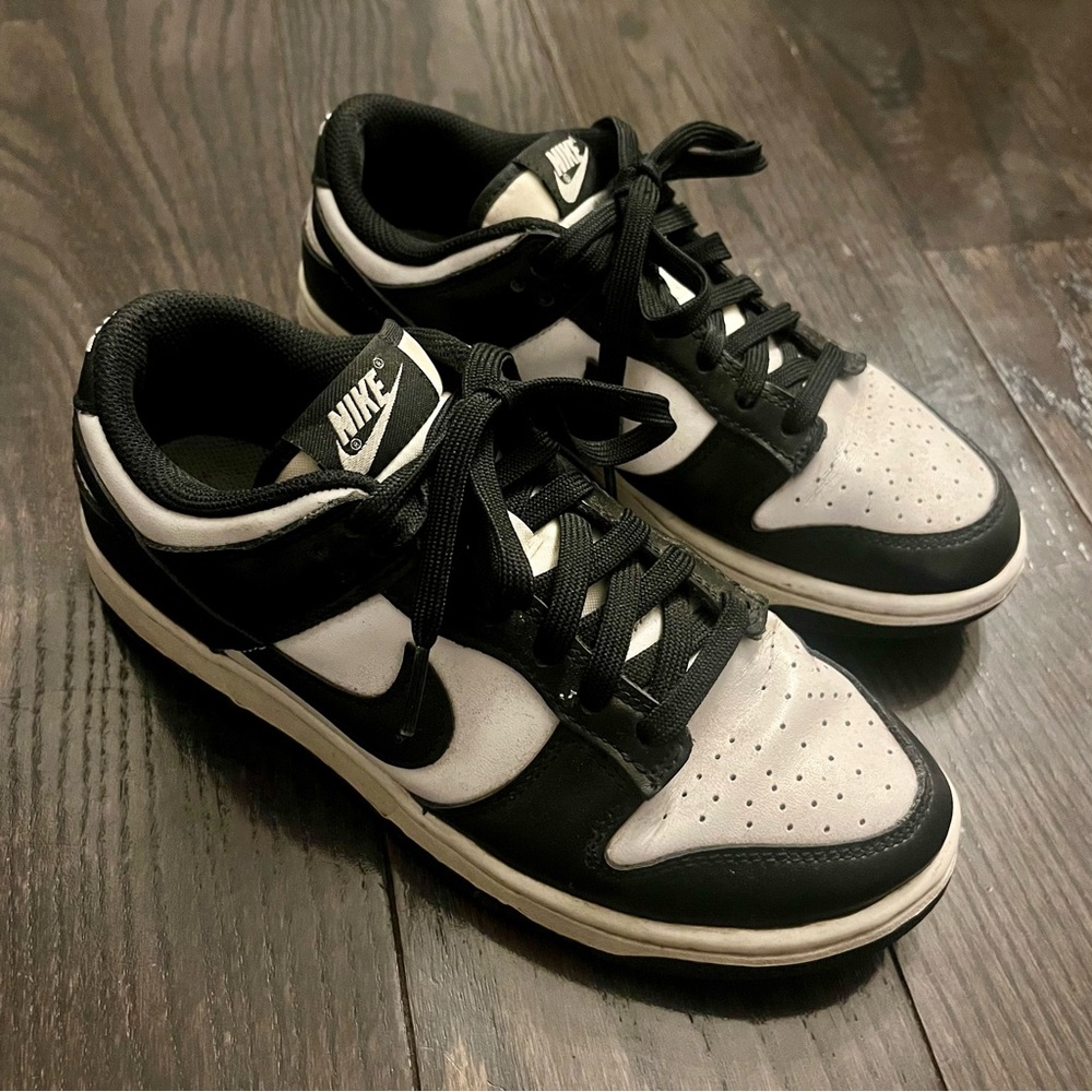 Nike Dunk Low Retro in Black & White (Panda) Classic Low-Top Nike Dunk Sneakers - Picture 8 of 16